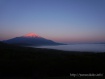 久しぶりに見えた富士山はほんのり紅くなりました。 17年5月19日撮影