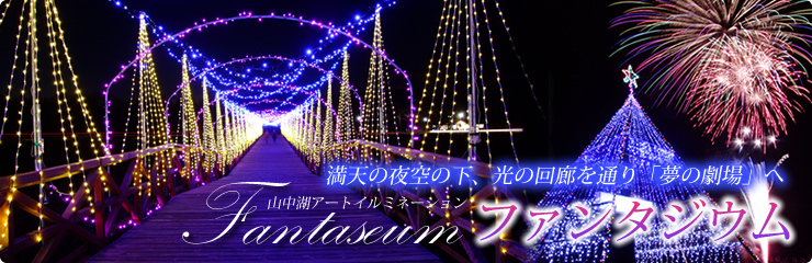 満天の夜空の下、光の回廊を通り「夢の劇場へ」 山中湖イルミネーション ファンタジウム 満天の夜空の下、光の回廊を通り「夢の劇場へ」 山中湖イルミネーション ファンタジウム